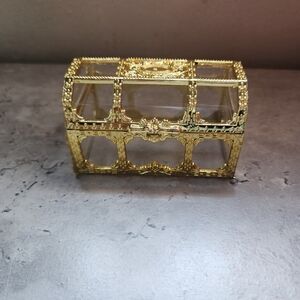 *SOLD*Small Gold Treasure Chest